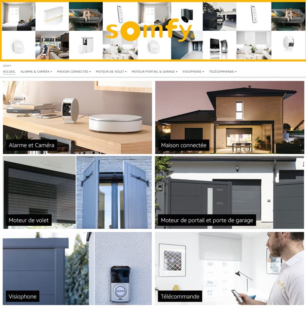 Boutique Amazon Store Somfy